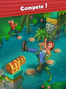 Tropic Trouble 2 eşleştirme-3 oyun mekaniği - renkli taşlarla bulmaca çözme